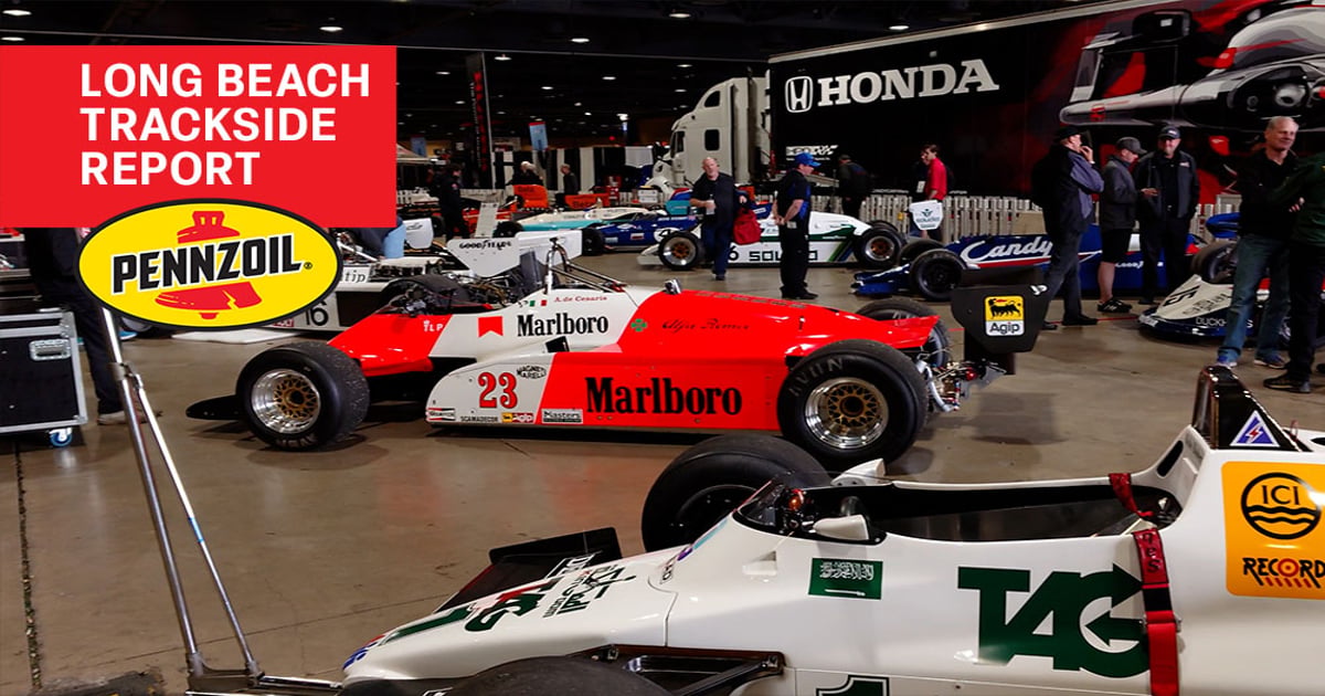 Long Beach vintage Formula 1 paddock tour with Marshall Pruett | RACER