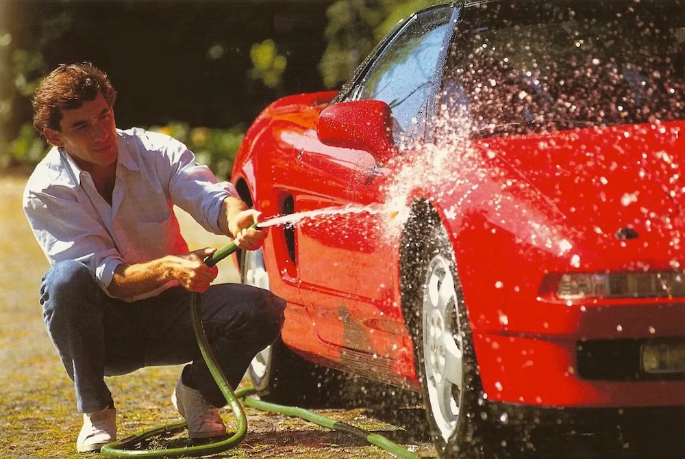 Senna's Acura NSX headed for the auction block