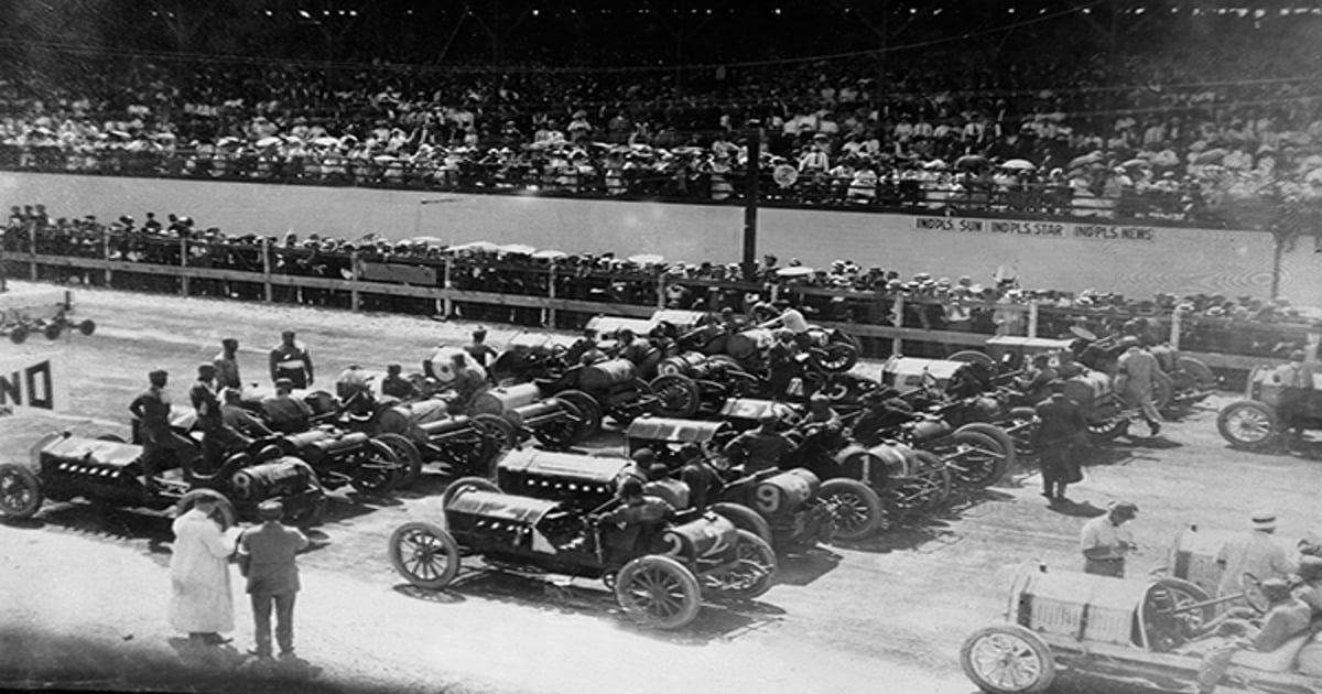 106 years ago today: The first auto race at Indianapolis Motor Speedway ...