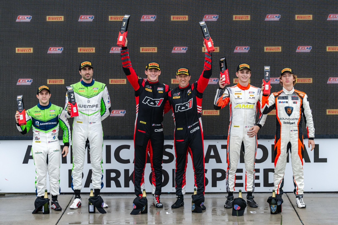 RS1 battles through the rain for GT4 America win