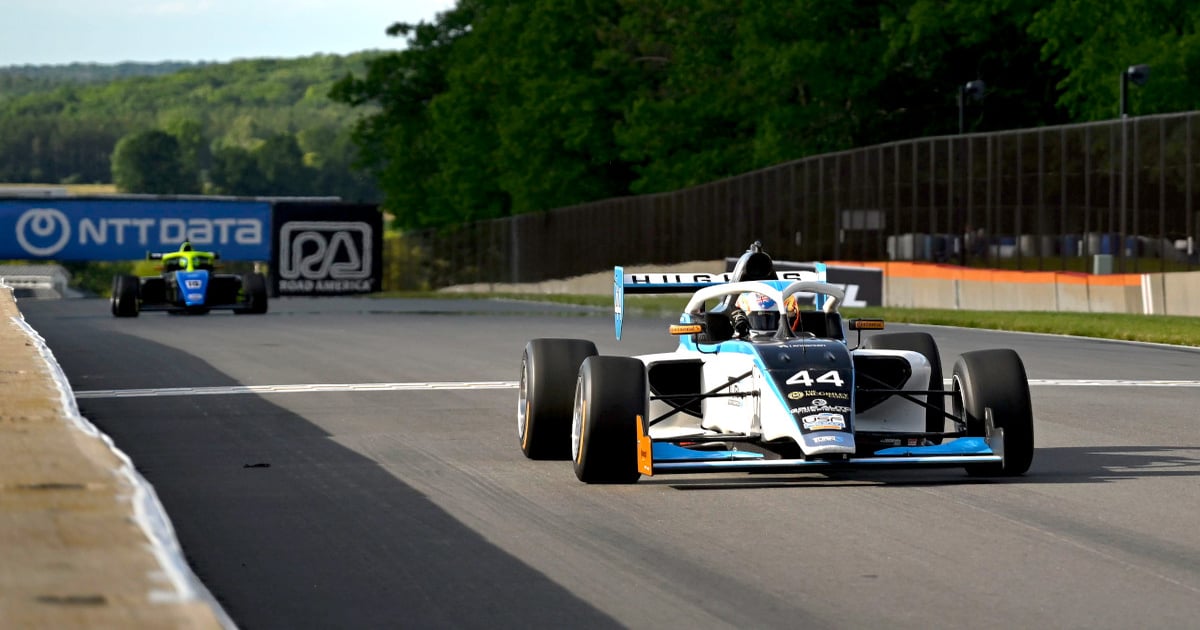 Hughes doubles and takes USF Pro 2000 points lead at Road America | RACER