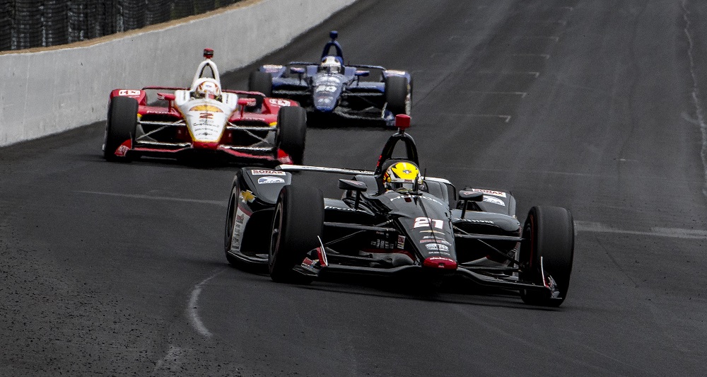 Pigot leads Indy's wild first day of qualifying