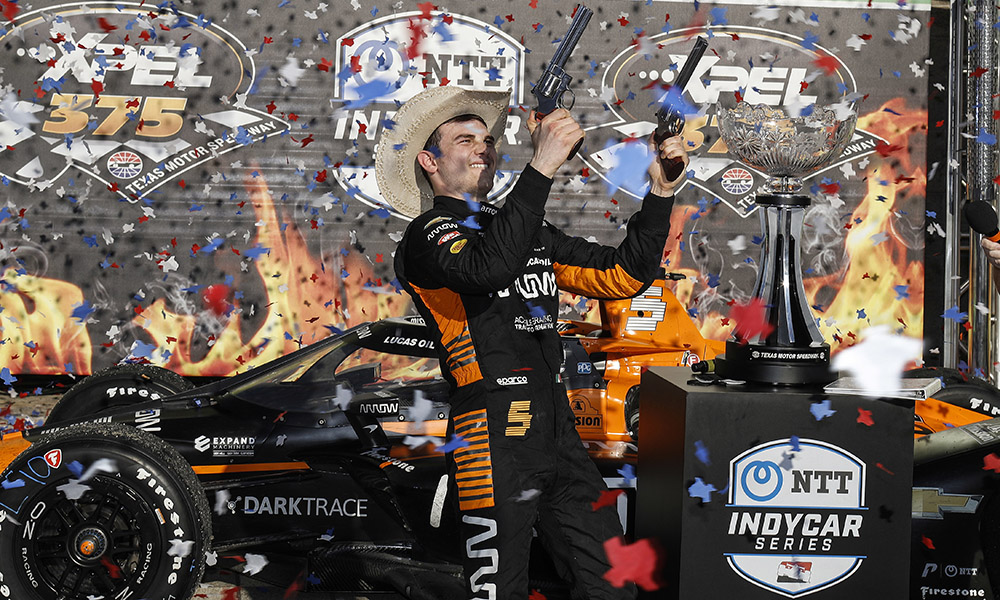 O'Ward surges late for first-ever IndyCar win in Race 2 at Texas