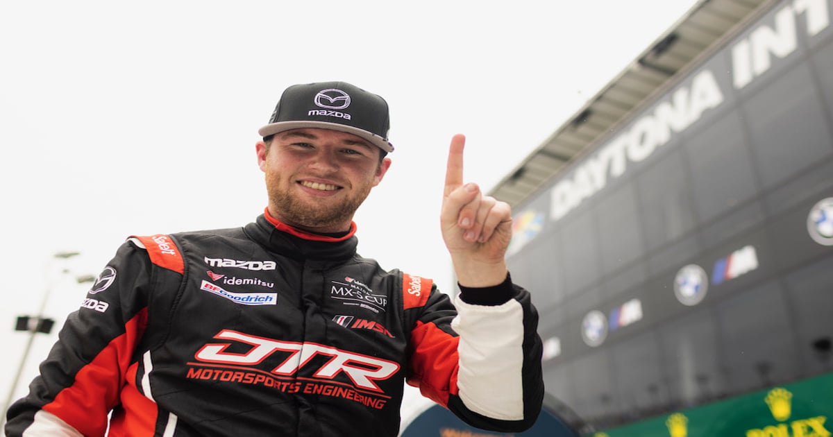 Thomas wins incident-filled Mazda MX-5 Race 2 at Daytona | RACER