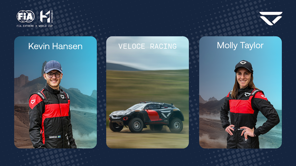 Hansen, Taylor returning with Veloce for FIA Extreme H World Cup