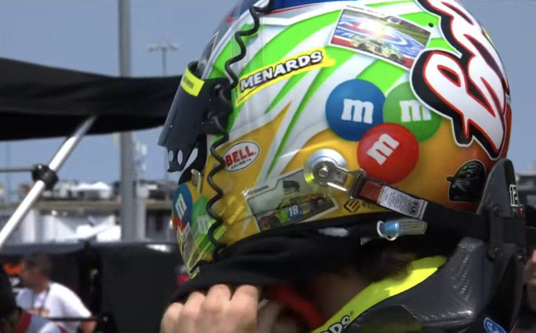 Blaney paying tribute to Busch with special helmet for Iowa