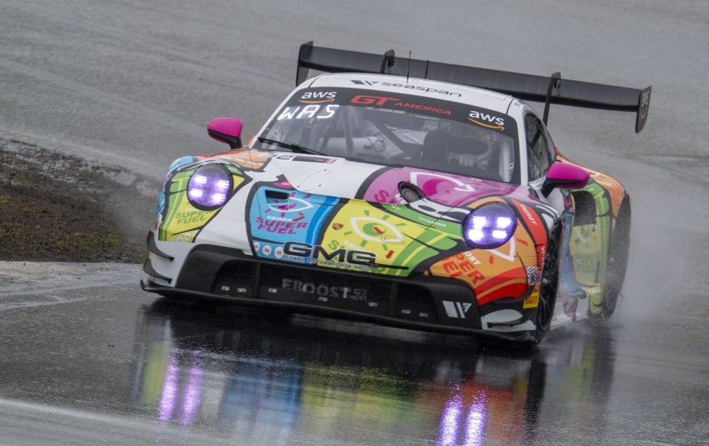 Robbie Hewitt Racing GT America: Washington and Hewitt prevail in rainy Race 2 | RACER