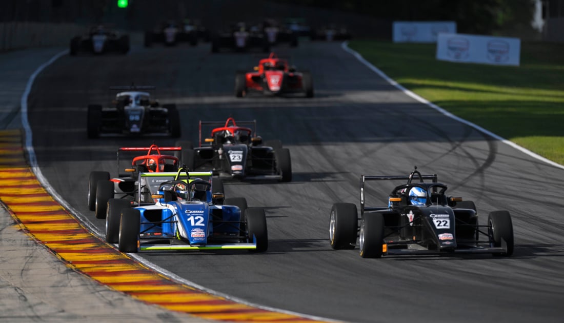 Pabst Racing Team Majman leads a Pabst Racing USF2000 sweep at Road America | RACER