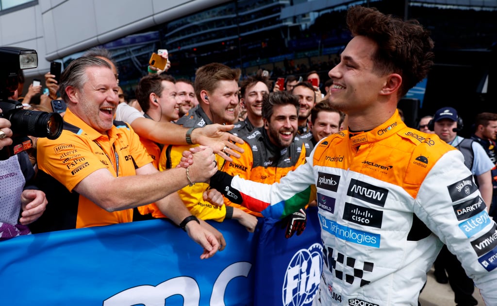 Norris Racing 'My heart was racing' Norris says after leading British GP and landing ...