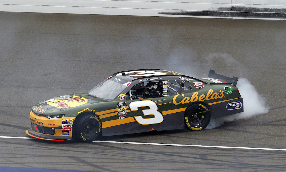 Dillon ends RCR drought in rain-shortened Michigan Xfinity race