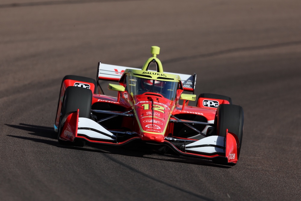 Malukas leads Team Penske 1-2 to open Unser IndyCar Test at Phoenix