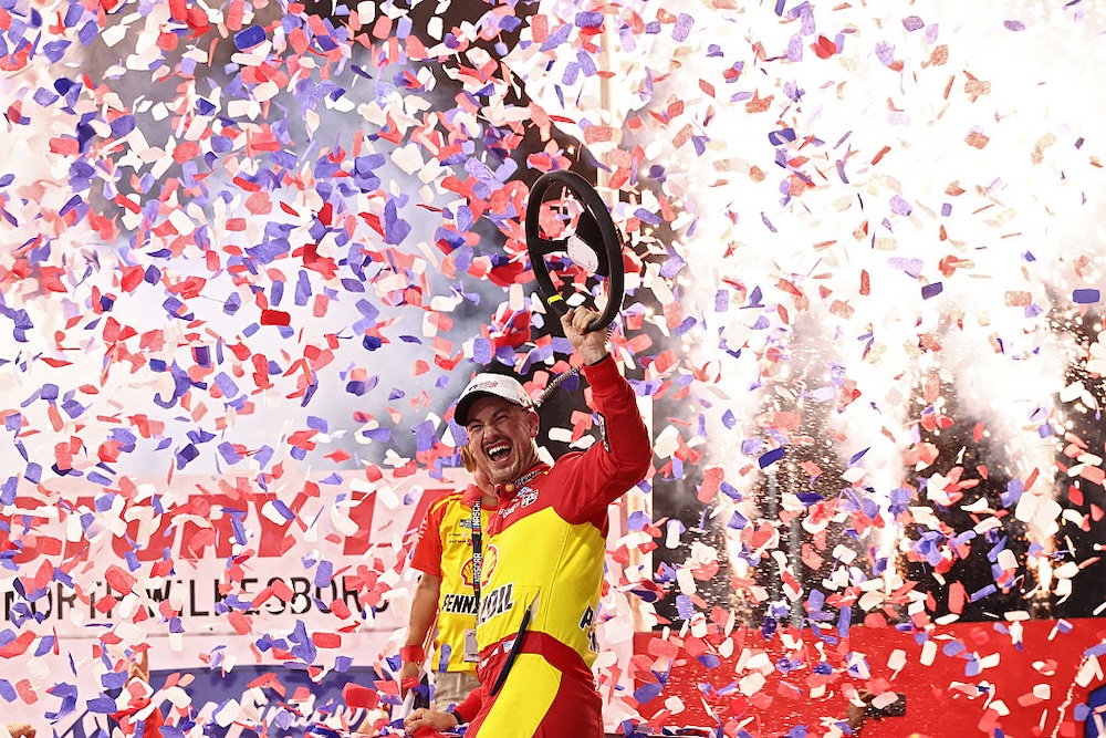 Logano dominates return to NASCAR points racing at North Wilkesboro