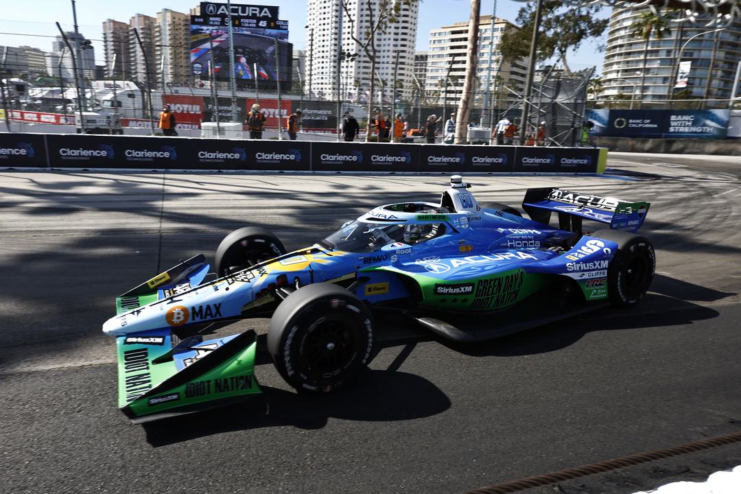 Rosenqvist rockets to Long Beach IndyCar pole