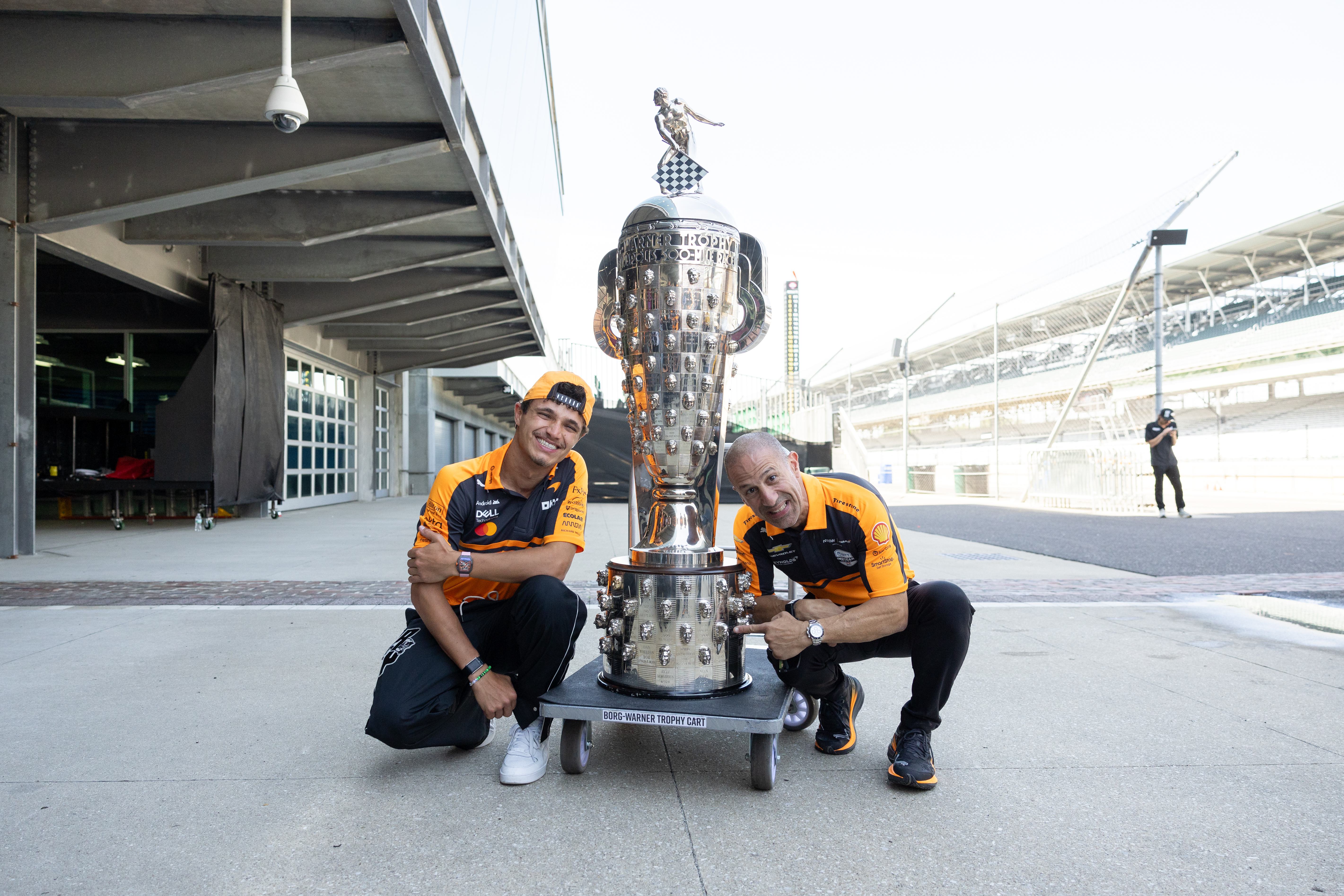 Norris pays a visit to Indianapolis Motor Speedway