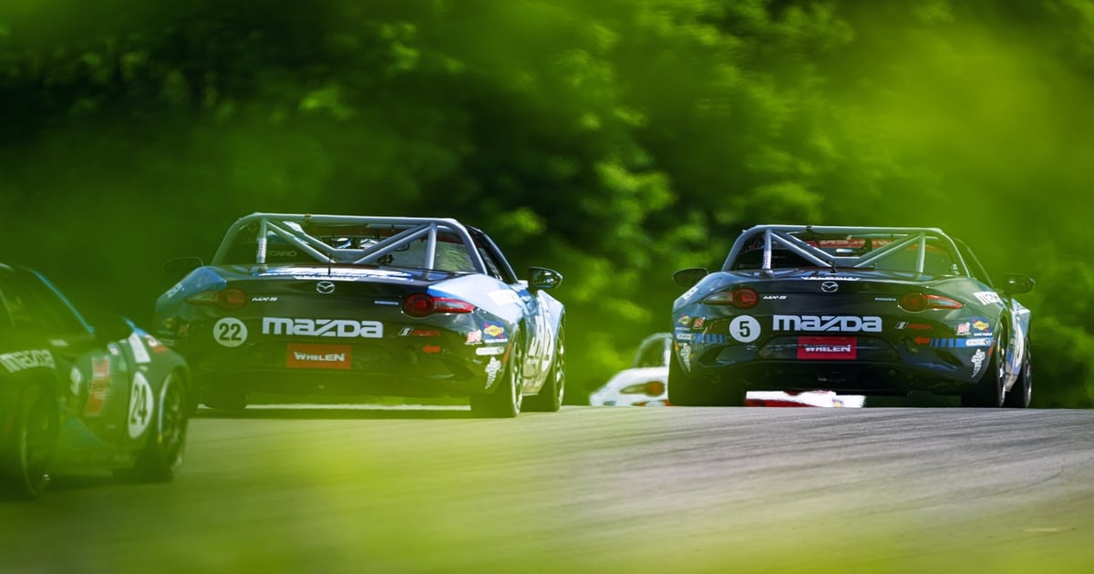 Wagner breaks his own Mazda MX-5 Cup qualifying lap record at Mid-Ohio ...