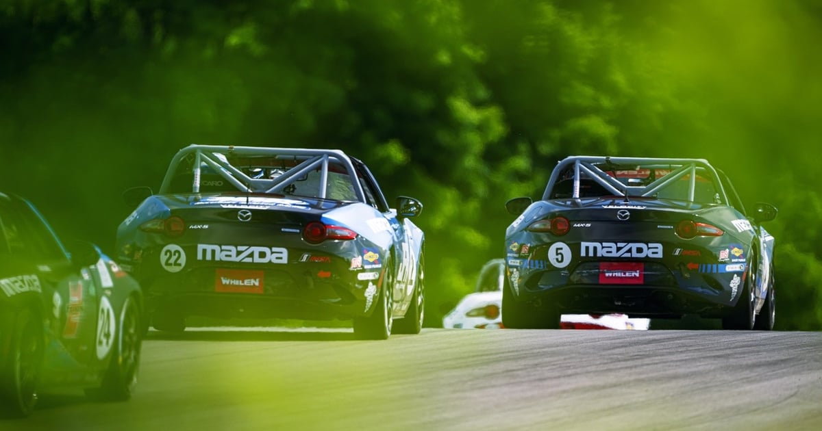 Wagner Racing Wagner breaks his own Mazda MX-5 Cup qualifying lap record at Mid-Ohio ...