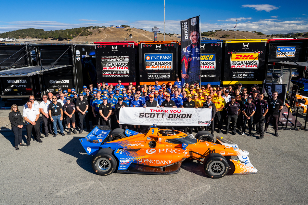 Chip Ganassi bids farewell to Dixon with honorary timepiece