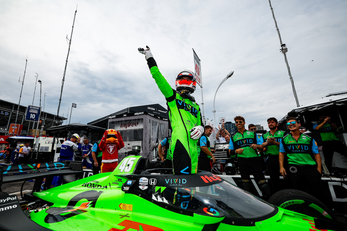 Lundgaard slips and slides to Toronto IndyCar pole