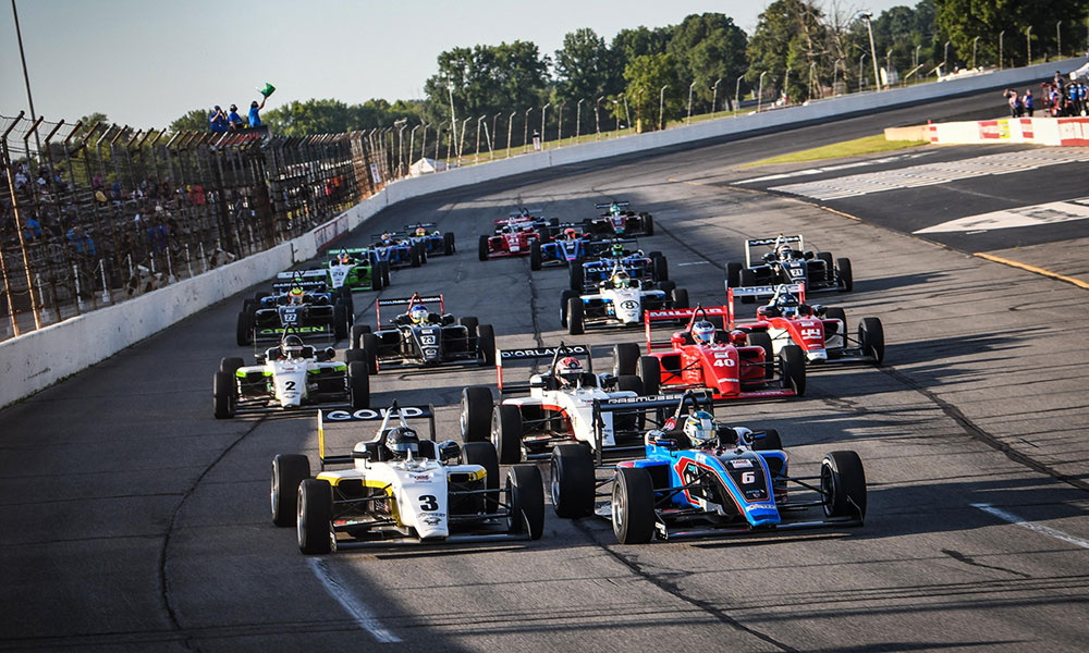 Rasmussen dominates on the oval for sixth USF2000 win
