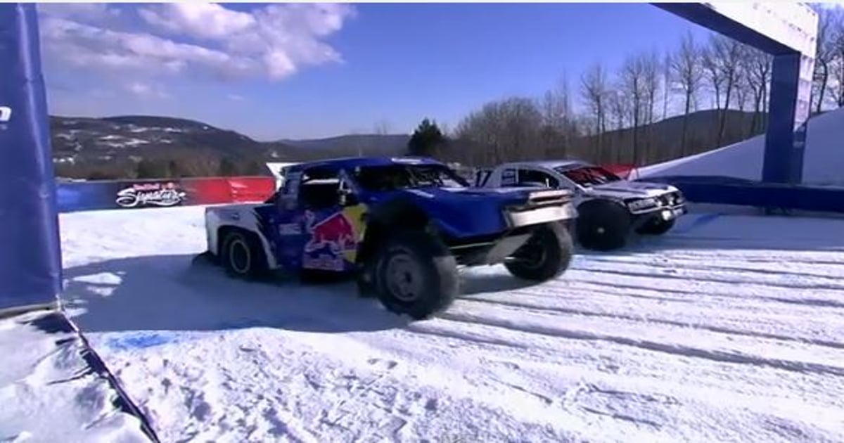 Offroad Racing Pro4 Trucks on a ski slope | RACER