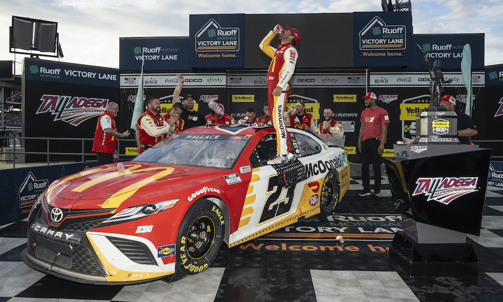 Talladega win lifts "a huge weight" – Wallace