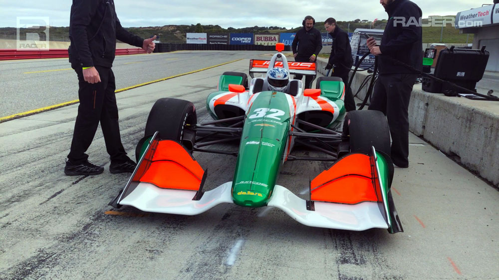 Juncos Racing at Laguna Seca IndyCar test