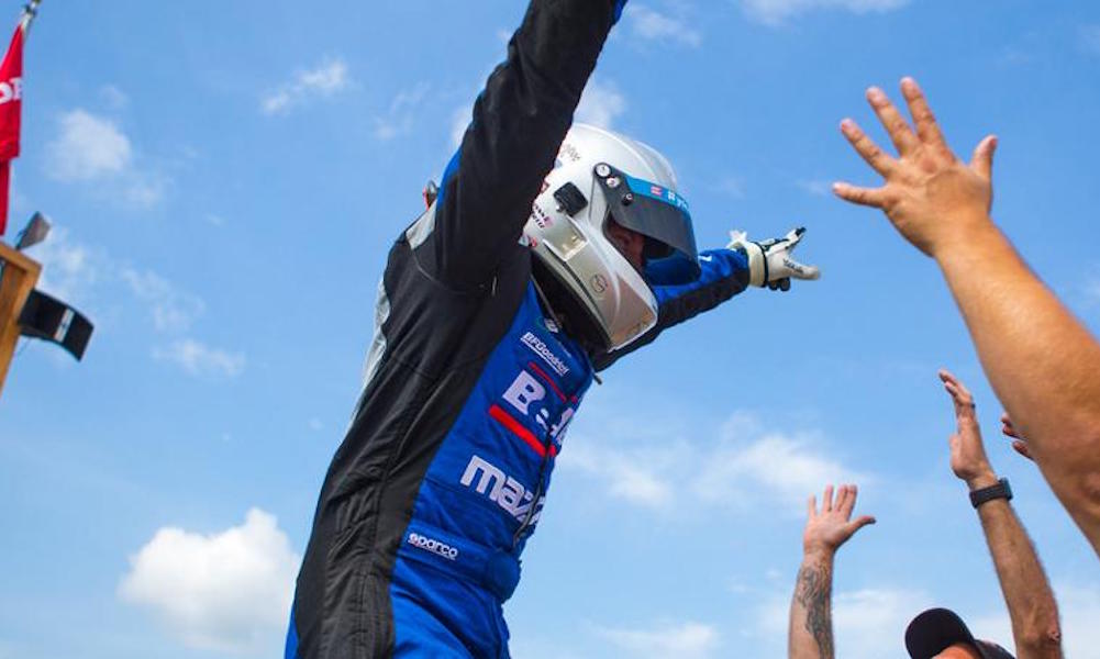 Ortiz wins Global Mazda MX-5 Cup Sunday on last-lap pass