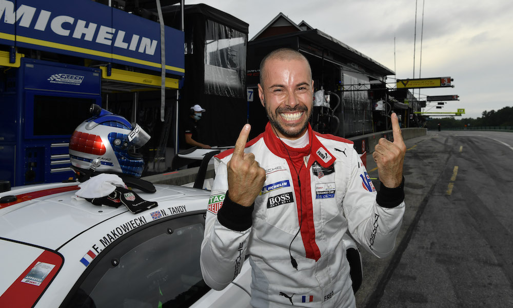 Makowiecki wins all-Porsche duel for VIR pole