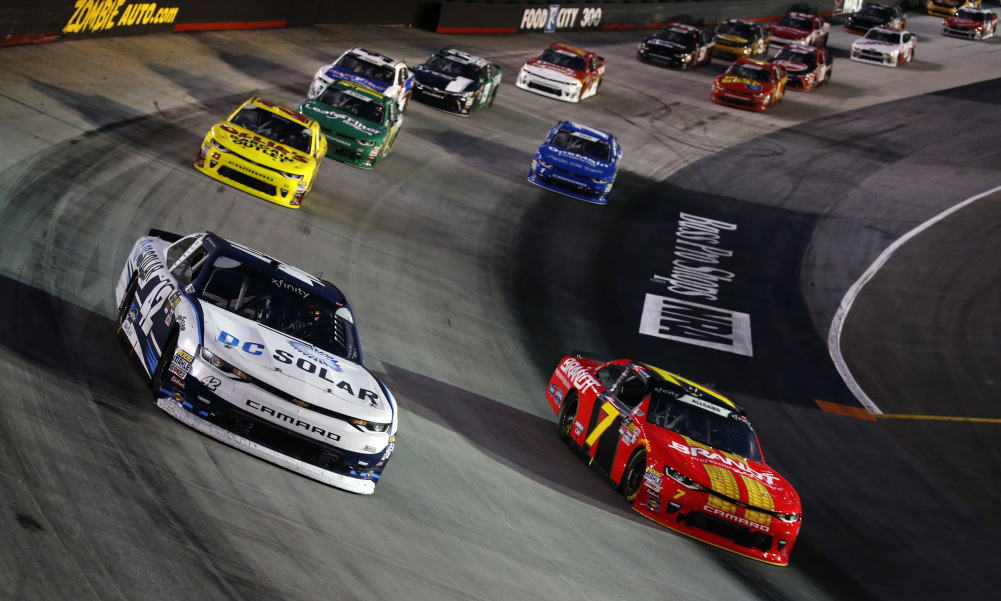 Larson outlasts Allgaier in OT for first Bristol win