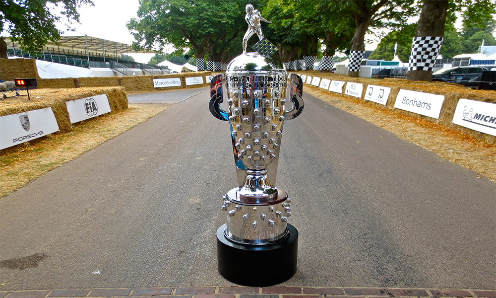 Borg-Warner Trophy debuts at Goodwood Festival of Speed