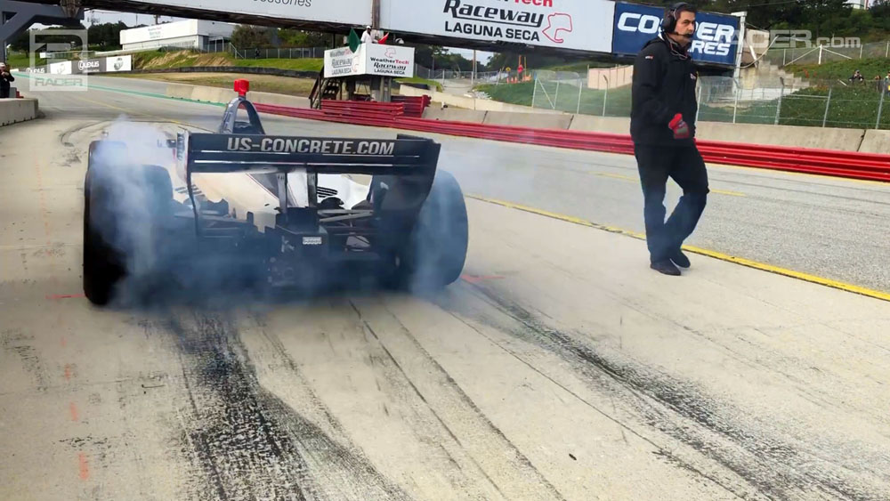Video: Trackside and pitlane at Laguna Seca IndyCar test