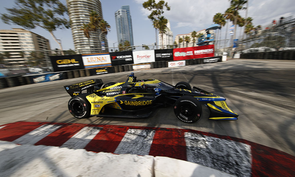 Herta paces wild opening IndyCar practice at Long Beach