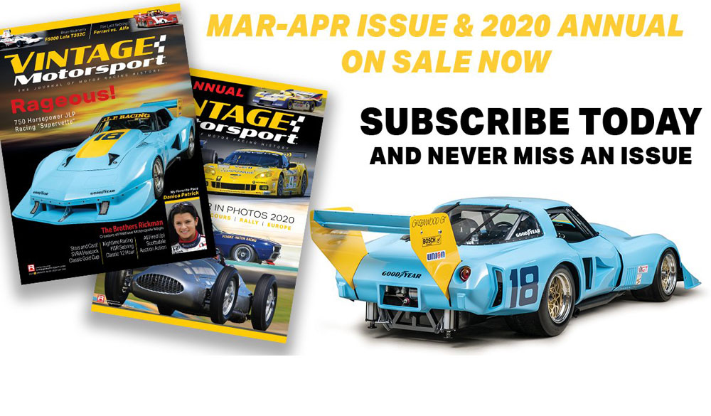 Vintage Motorsport’s March-April issue and 2020 annual now available