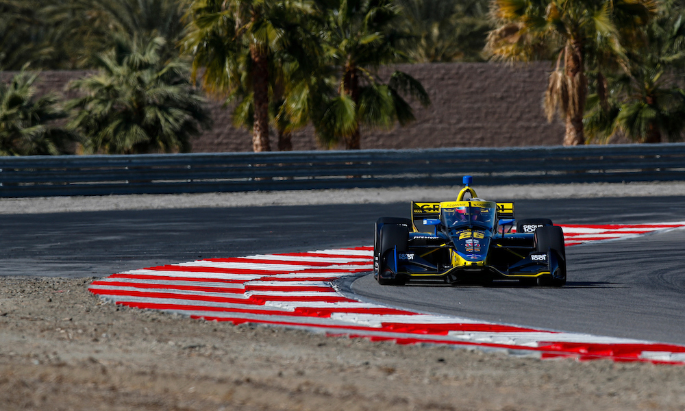 Herta stays on top in second IndyCar session at Thermal Club