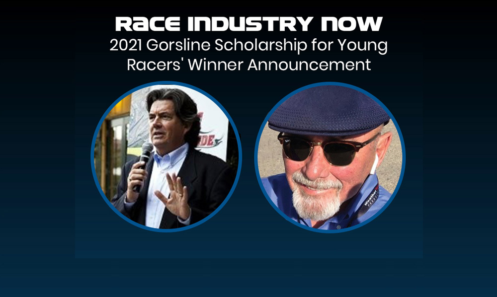 Gorsline Scholarship for Young Racers winner announcement, with Bob Varsha