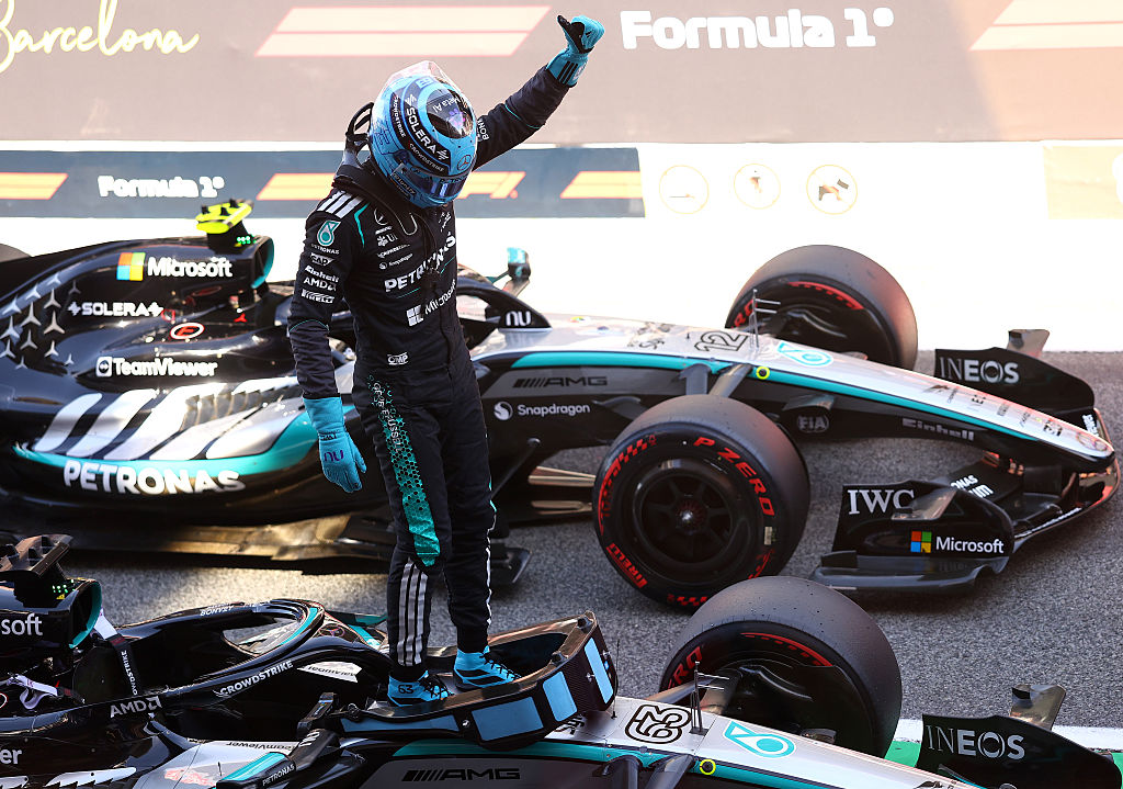 Russell ‘back in my groove’ after Barcelona pole