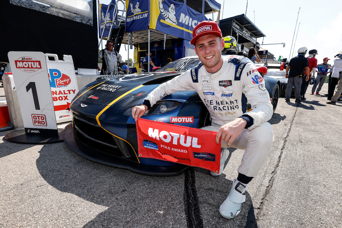 Aston, Mercedes on pole for IMSA GT Challenge at VIR