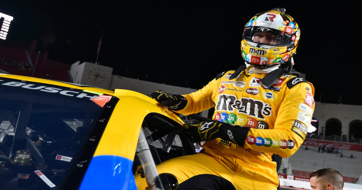 Busch tops single-car qualifying for Busch Light Clash at L.A. Coliseum ...
