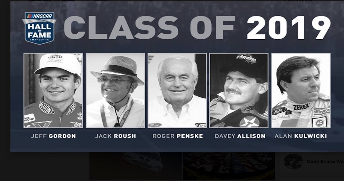 Davey Allison, Jeff Gordon, Alan Kulwicki, Roger Penske and Jack Roush ...