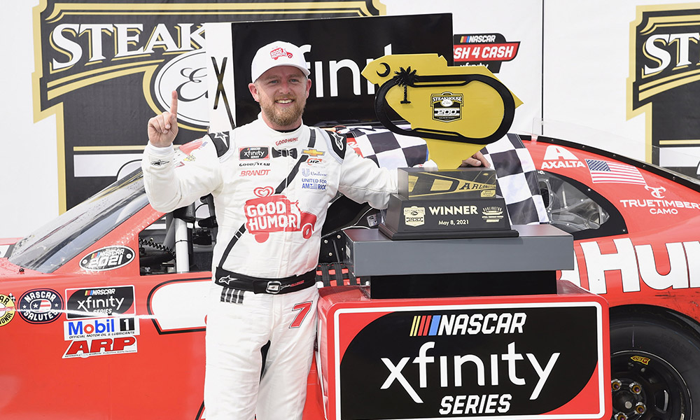 Allgaier pulls off dramatic overtime Xfinity win at Darlington