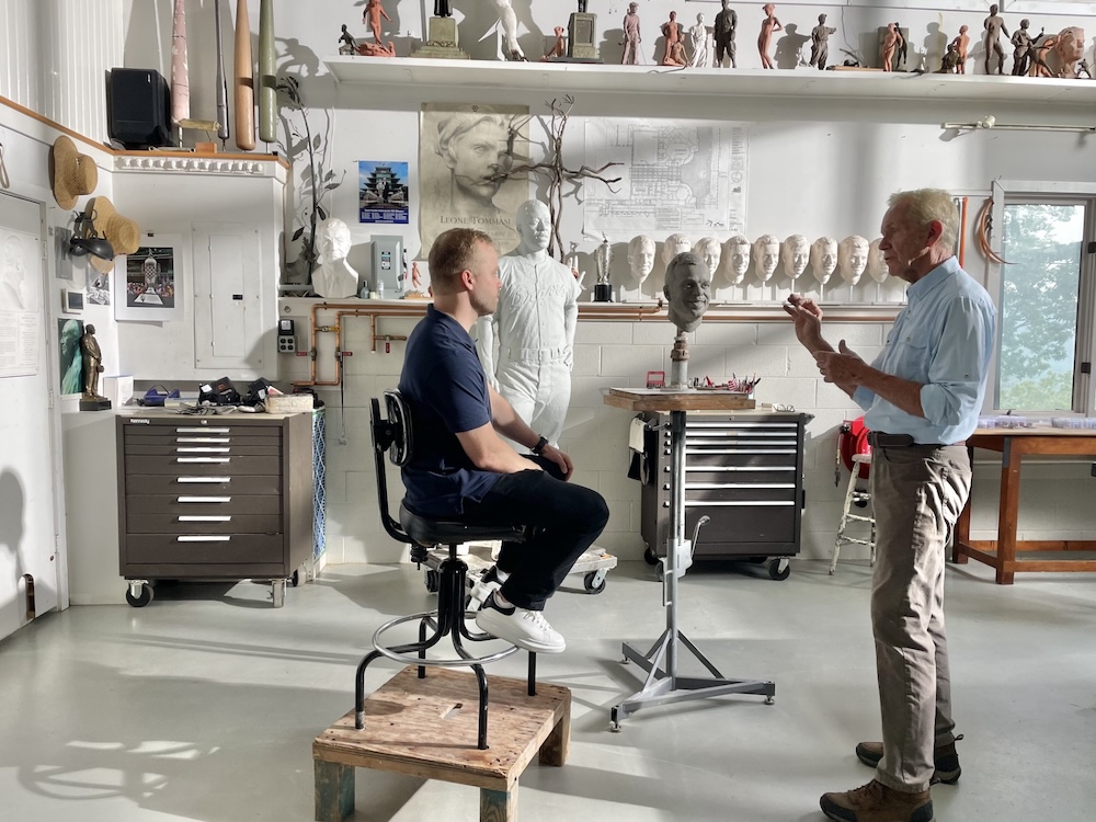 Rosenqvist's 'surreal' experience at Borg-Warner portrait sculpture reveal
