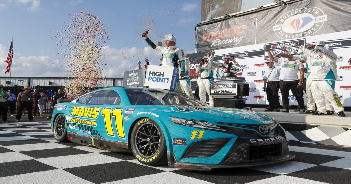 Hamlin ruffles Larson's and fans' feathers en route to Pocono win