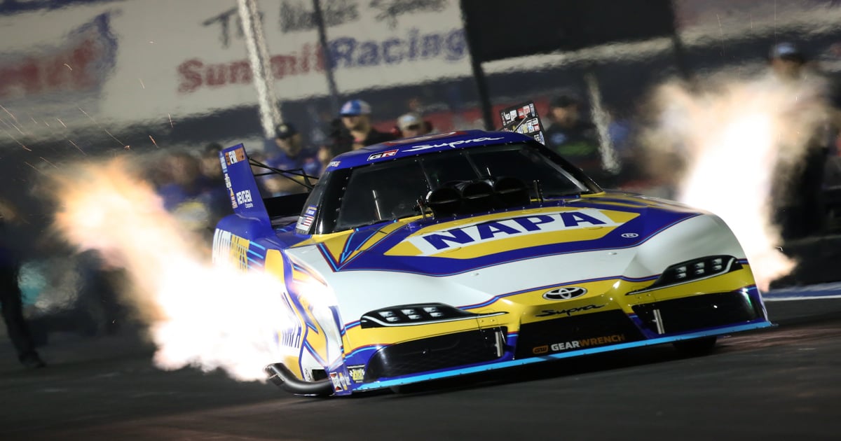 Pruett, Capps No. 1 at NHRA Summit Nationals with PS and PSM rain ...