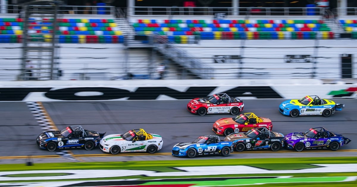 Wagner leads MX-5 Cup train across Daytona finish line | RACER