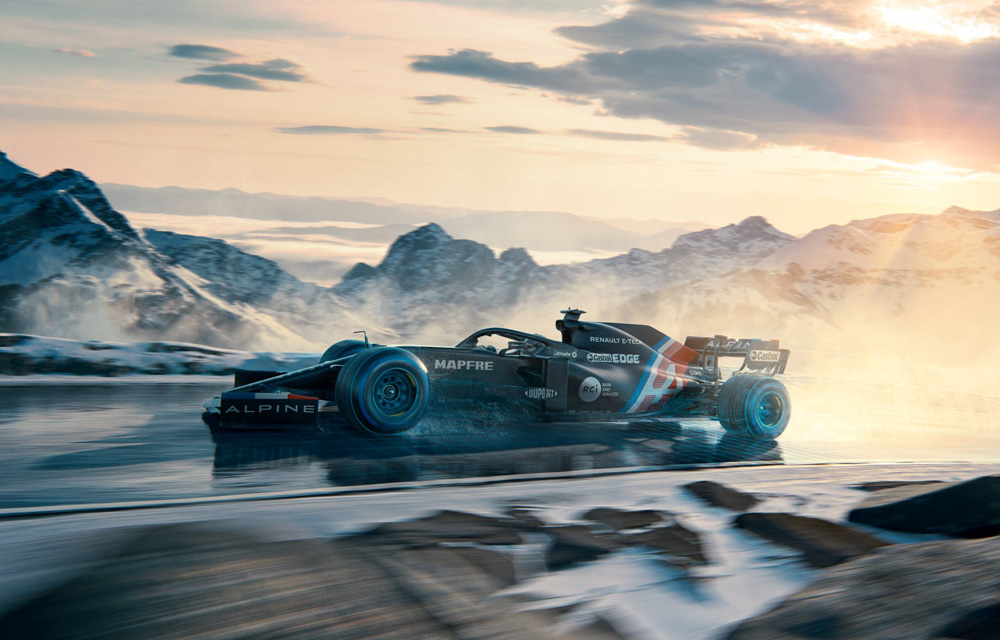 Alpine reveals temporary livery as part of brand launch