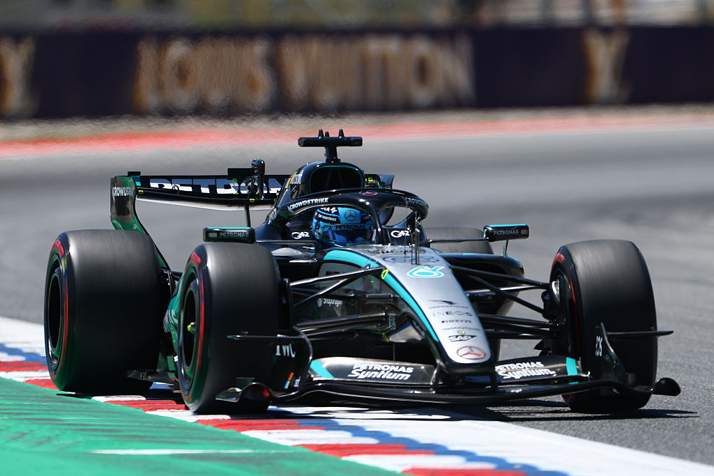 Russell leads as rookies shine in opening F1 practice at Barcelona