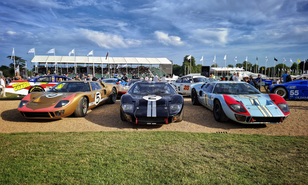 Andrettis help celebrate Ford's historic Le Mans win at Goodwood