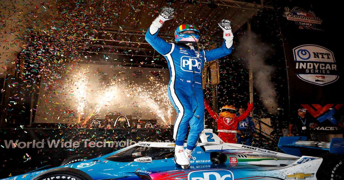 Newgarden wins, Malukas shines in rain-interrupted WWTR IndyCar race ...