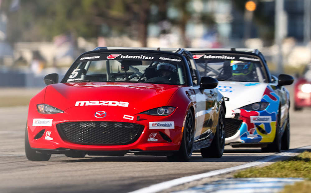 Wagner is first repeat 2021 MX-5 Cup winner in Sebring Race 2