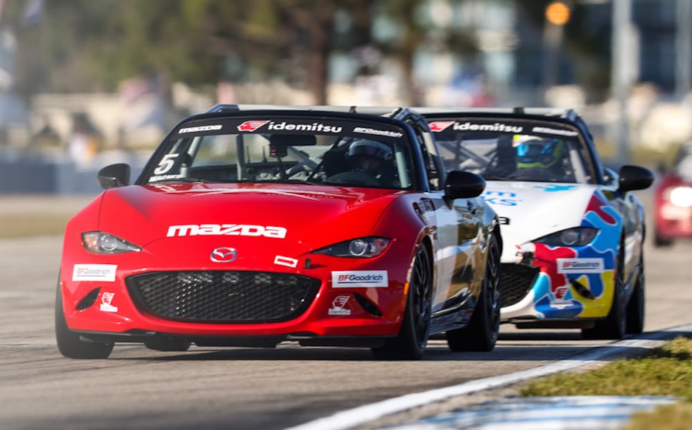 Wagner Racing Wagner is first repeat 2021 MX-5 Cup winner in Sebring Race 2 | RACER